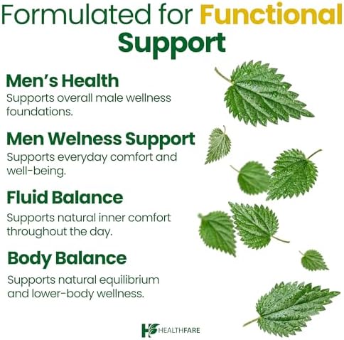 Authentic imported USA HealthFare Stinging Nettle 200 vegan capsules bottle for urinary health