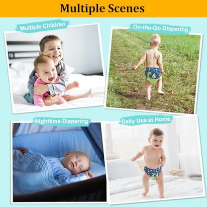 Detailed view of Babygoal microfiber and bamboo diaper inserts