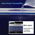 Filter pad placed inside a standard aquarium sump filtration system.