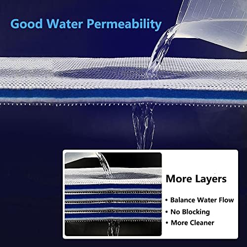 Filter pad placed inside a standard aquarium sump filtration system.