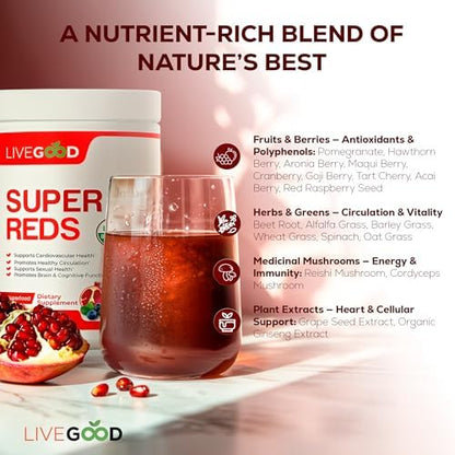 LiveGood Super Reds scoop and powder texture