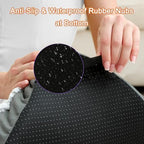 POCBLUE pet bed showing the corner straps attached securely to a crate