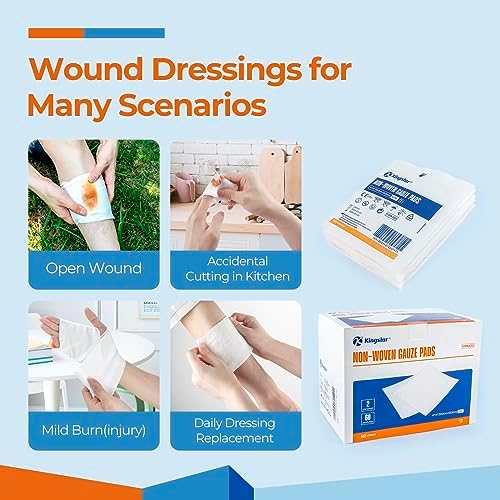 Authentic Kingstar imported sterile nonwoven pads for general wound cleaning