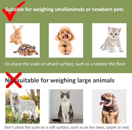 Compact battery operated newborn pet weighing device showing the high grade ABS plastic construction details.