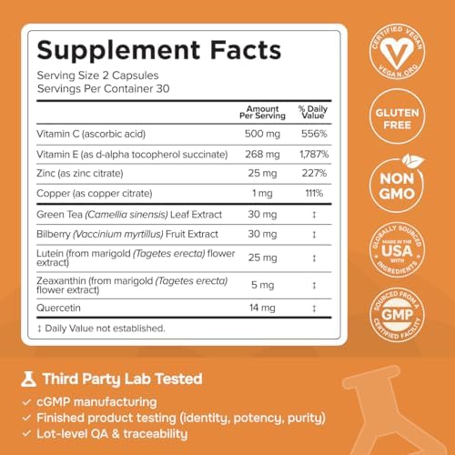 Pristene Macutene Protect ingredients and dietary certifications detail