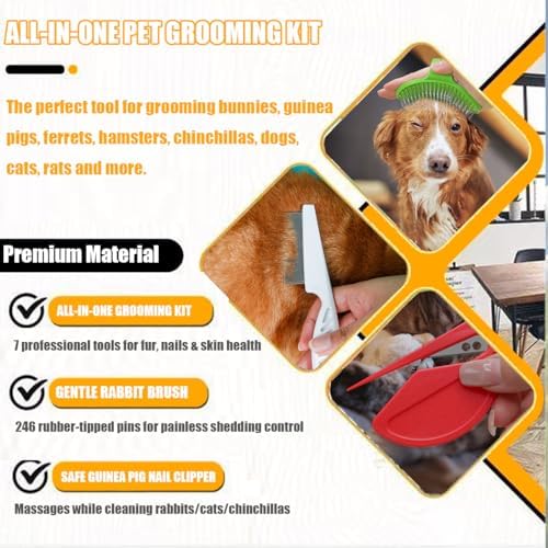 Patelai imported small pet shedding and hygiene kit packaging contents