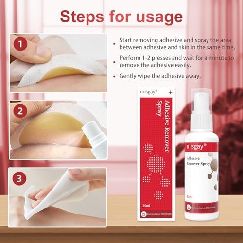 Nosgay silicone based adhesive remover for sports tape and wig glue.