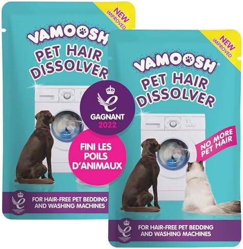 Vamoosh pet hair dissolver sachets for laundry