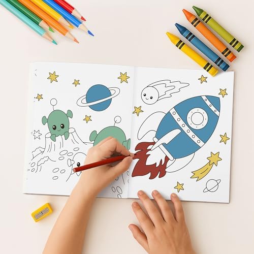 ZICOTO imported children coloring set dimensions and durable paperback binding details view