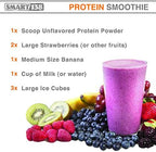 Authentic Smart138 protein container showing USA farm sourced egg white protein.