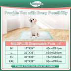 Mildplus brand personal care underpads details