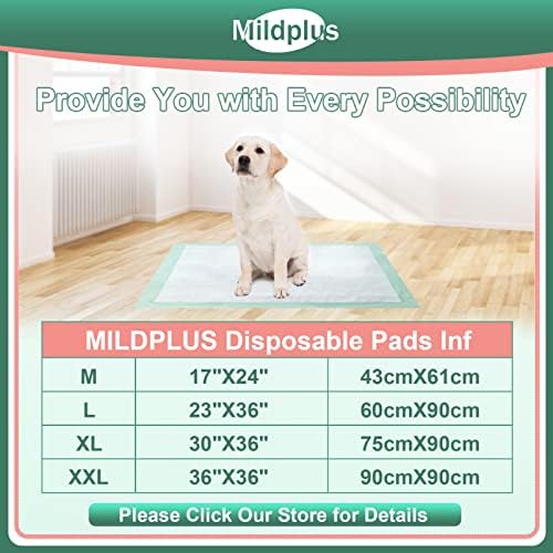 Mildplus brand personal care underpads details