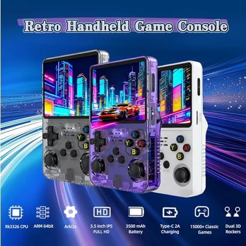 Janter R36S portable gaming console 3.5 inch IPS display