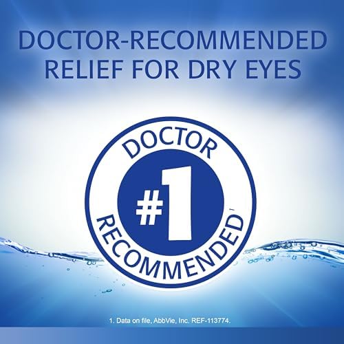 Refresh Optive sterile eye drops packaging showing dual action hydration formula.