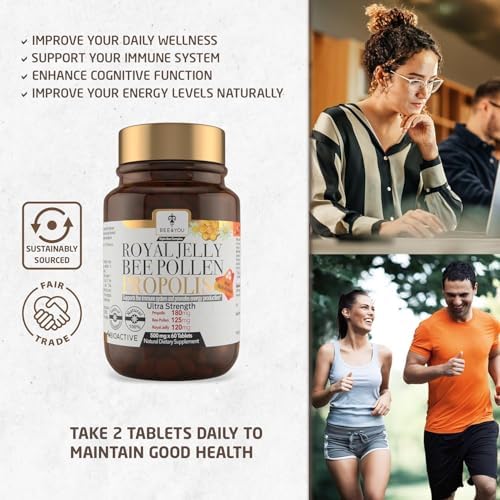 Bee And You Royal Jelly Propolis Extract Supplement ingredient facts label