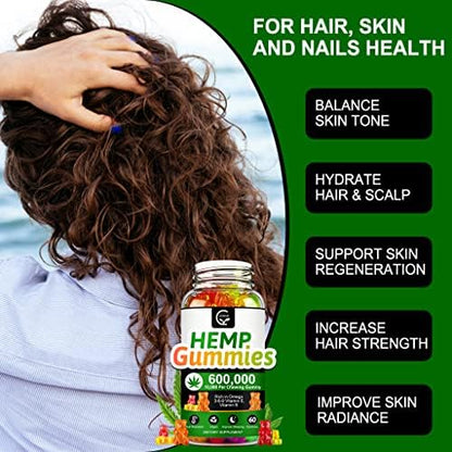 Nutritional label of Gornvb high potency hemp gummies