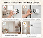 Close up view of the dual lock mechanism on childproof safety locks for toddlers