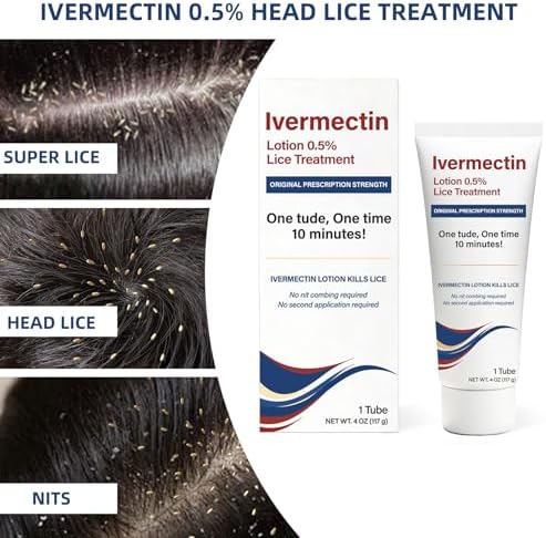 Close up of Taro Ivermectin 0.5% prescription strength label