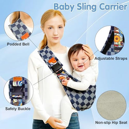 Close up of adjustable straps on Marrlly baby wrap
