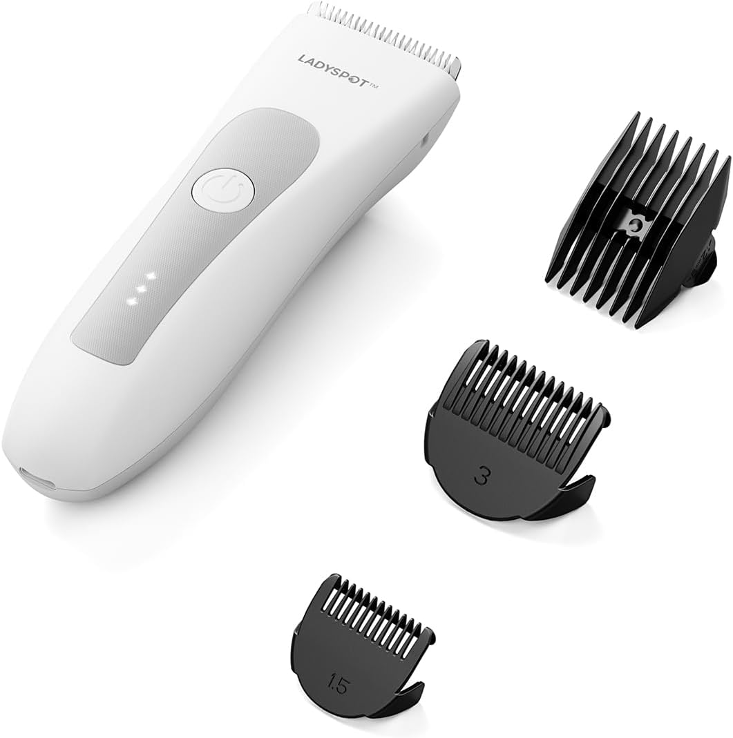 MANSPOT Electric Groin Hair Trimmer Hair Finishing Trimmers, Men's Shaving & Grooming Sets Kit with 4 Guards and Replaceable Ceramic Blade Heads,Waterproof Wet/Dry Trimmer,90 Minutes Shaving Tools - Image 9