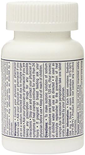 Zeyumee USP normal salt tablets supplement facts and importer license label details.