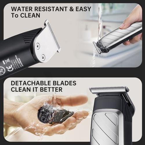 Packaging and complete accessories included with the Omicarry professional trimmer set.