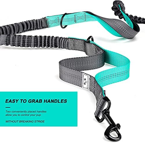 Side view of Shine Hai retractable hands free leash for hiking
