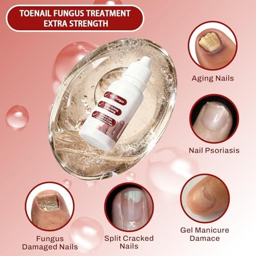 Dermfree Fungi Nail extra strength 1 percent tolnaftate liquid formula side packaging detailing product indications.