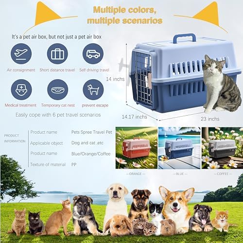 AGANS small animal travel transport box perspective view