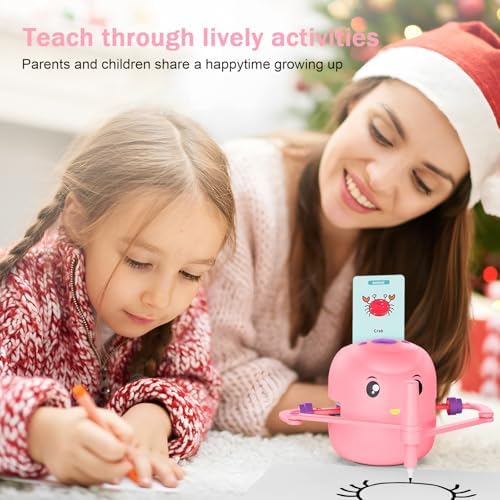 Screen free robotic drawing toy guiding early childhood cognitive development through fun art play.