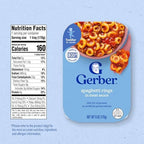Gerber spaghetti rings toddler meal tray packaging top view