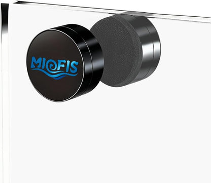 Miofis magnetic aquarium cleaner front view showing compact nano design for fish tank glass cleaning.