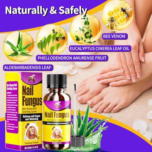 Comparison of damaged nail and healthy nail growth after using bee venom treatment