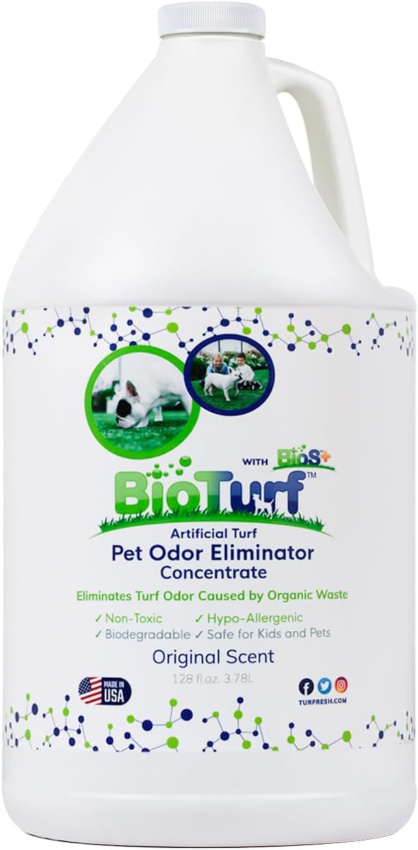 BioTurf BioS+ Turf Cleaner for Pet Urine Outdoor - Artificial Turf Cleaner Deodorizer Concentrate - Fake Grass & Yard Deodorizer for Dog Urine & Feces - Enzyme Kennel Odor Eliminator 1 Gallon - Image 9