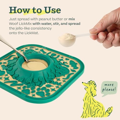 Woof LickMat built-in mixing bowl view