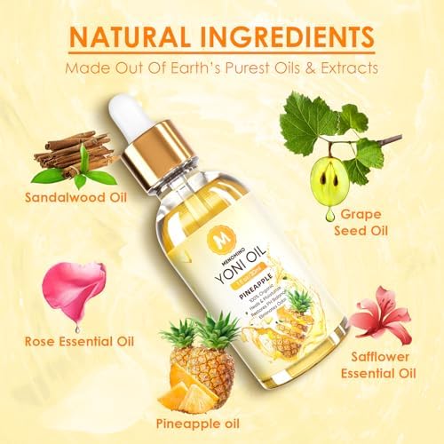 Menomino intimate care oil pineapple peach strawberry scents