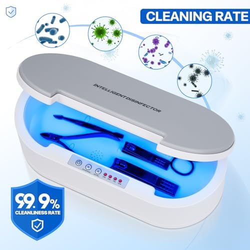 GoLashFun sterilizer box connected to USB power source