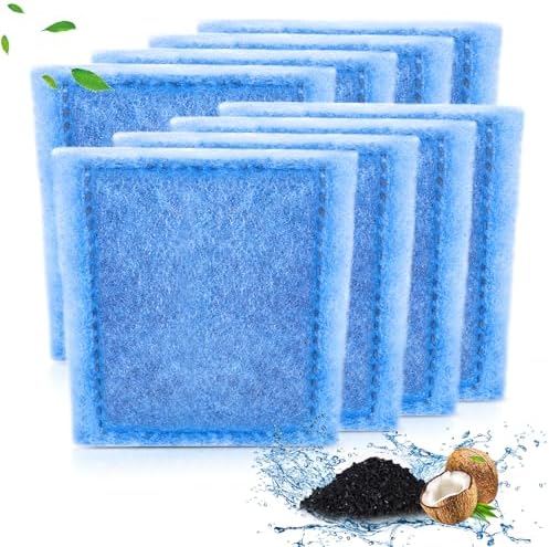 Umlecoa aquarium filtration insert displaying the coconut shell activated carbon interior structure.