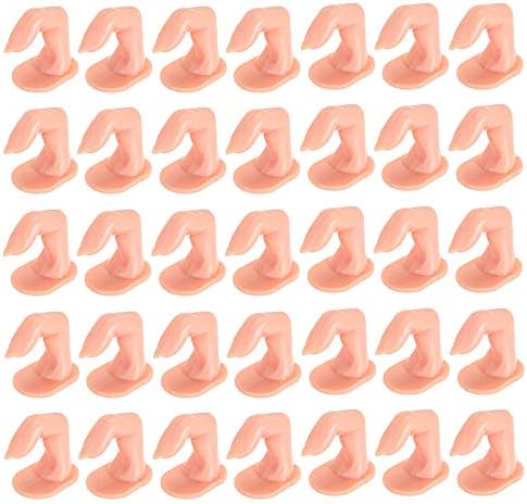 Hedume 60 pack practice fingers front view for nail art training