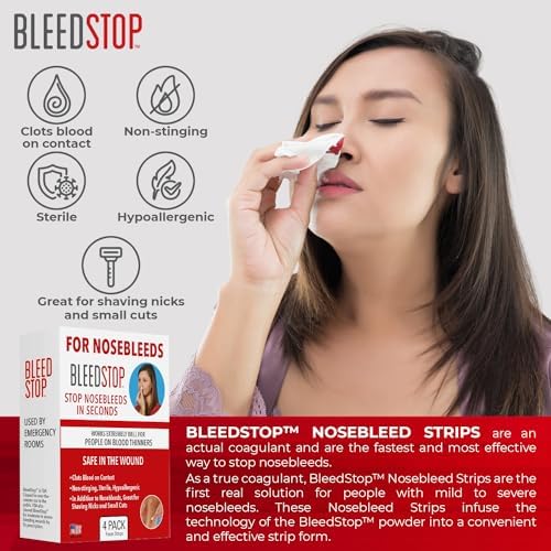BleedStop foam insert being pinched for nasal application