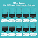 Side angle view displaying the diverse range of lengths from one sixteenth inch to one inch in the LAVEST cutting guides collection