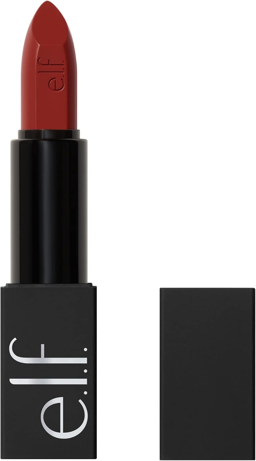 USA imported e.l.f. O Face Satin Lipstick in Hustle for Indian beauty routines