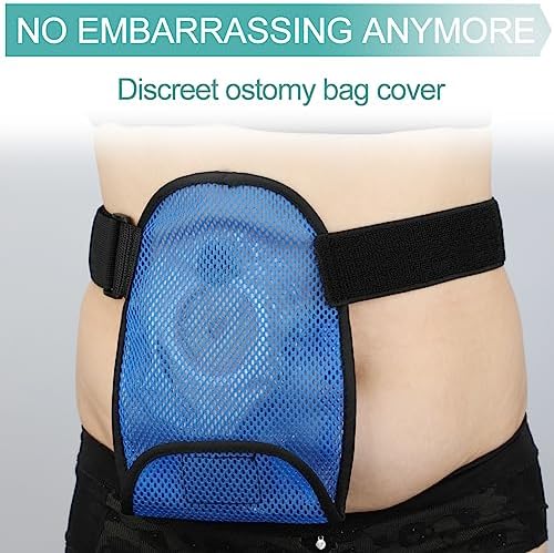 Washable ostomy liner showing the hook and loop closure for easy emptying.