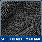 Naturei washable door mat being placed in a residential indoor entryway setting.