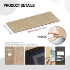 Close up view of khaki cat furniture protector showing the strong self adhesive backing peel