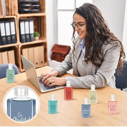 Piuaeue 50Pcs Thank You Mini Hand Sanitizer Bulk Employee Appreciation Gifts Inspirational Small Hand Sanitizer 1fl oz Travel Size Hand Soap Gift for Team Coworker Teacher Nures Office (Classical) - Image 3