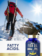 Nutritional highlights and omega 3 fatty acid breakdown on product packaging