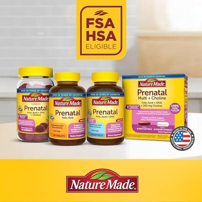 Top view of Nature Made Prenatal Multivitamin 250 count bottle