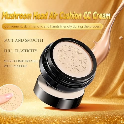 Earthcon moisturizing BB cream foundation showing the textured cushion mesh mechanism.