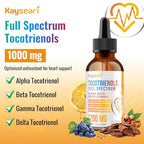 Kayseari Vitamin E liquid drops dropper and bottle display